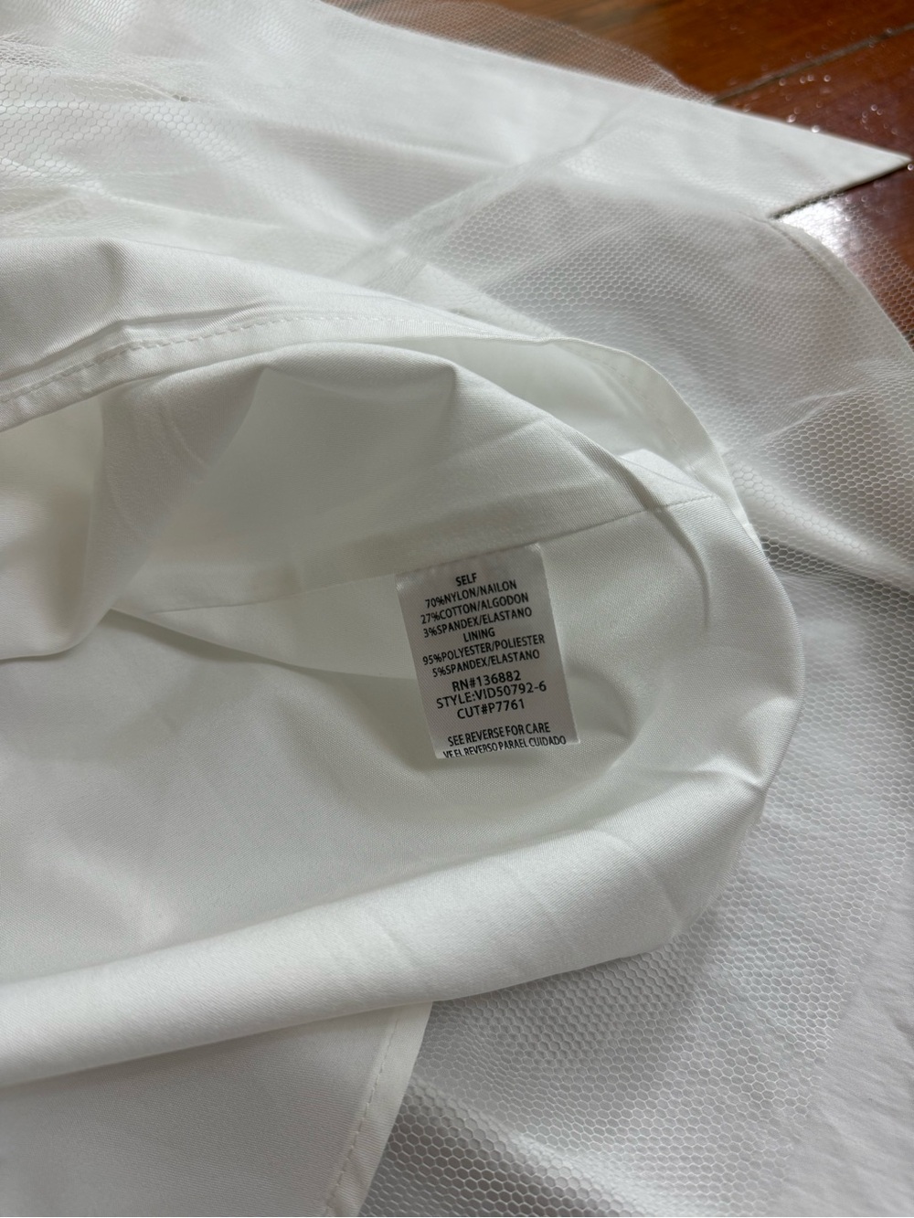 NWT The Vintage Shop White Bow Back Cotton Fit and Flare Mini Dress Sz Med 🧡🍄 - Picture 12 of 12